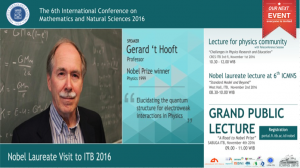 Nobel Laureate Lecture: Prof. Gerard 't Hooft