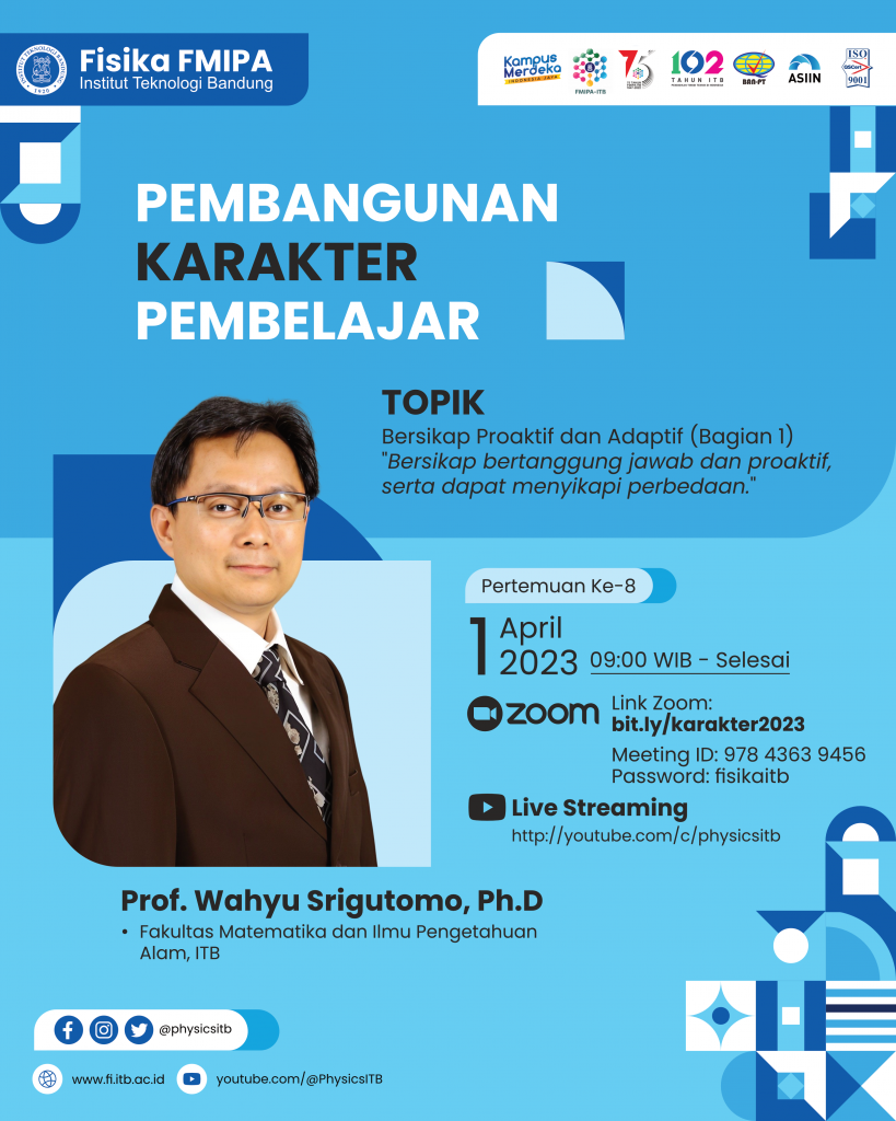 Pembangunan Karakter Pembelajar - Minggu 8