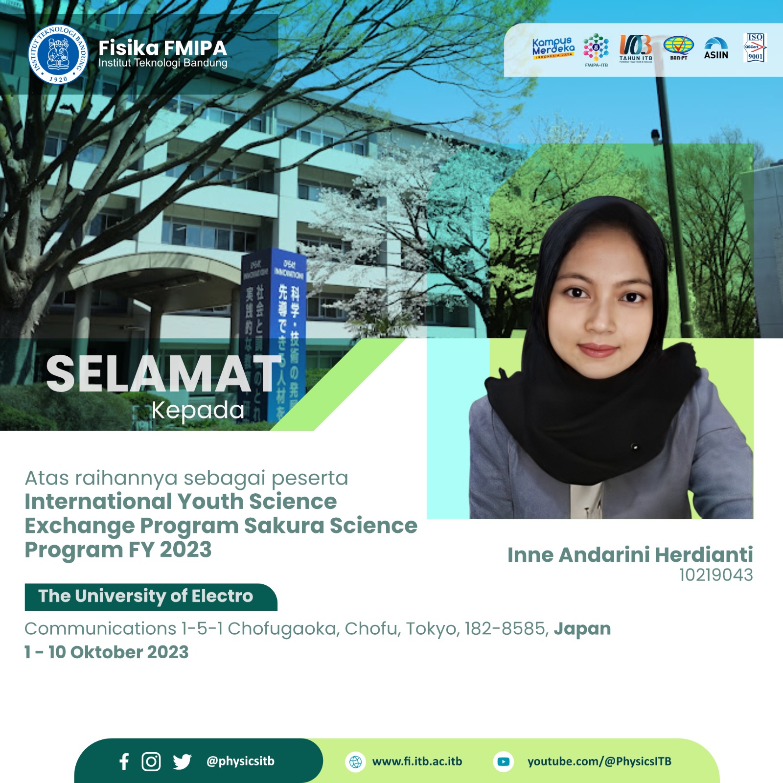 International Youth Science Exchange Program Sakura Science Program FY 2023